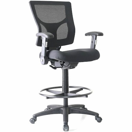 Lorell Conjure Office Stool, Black LLR62021